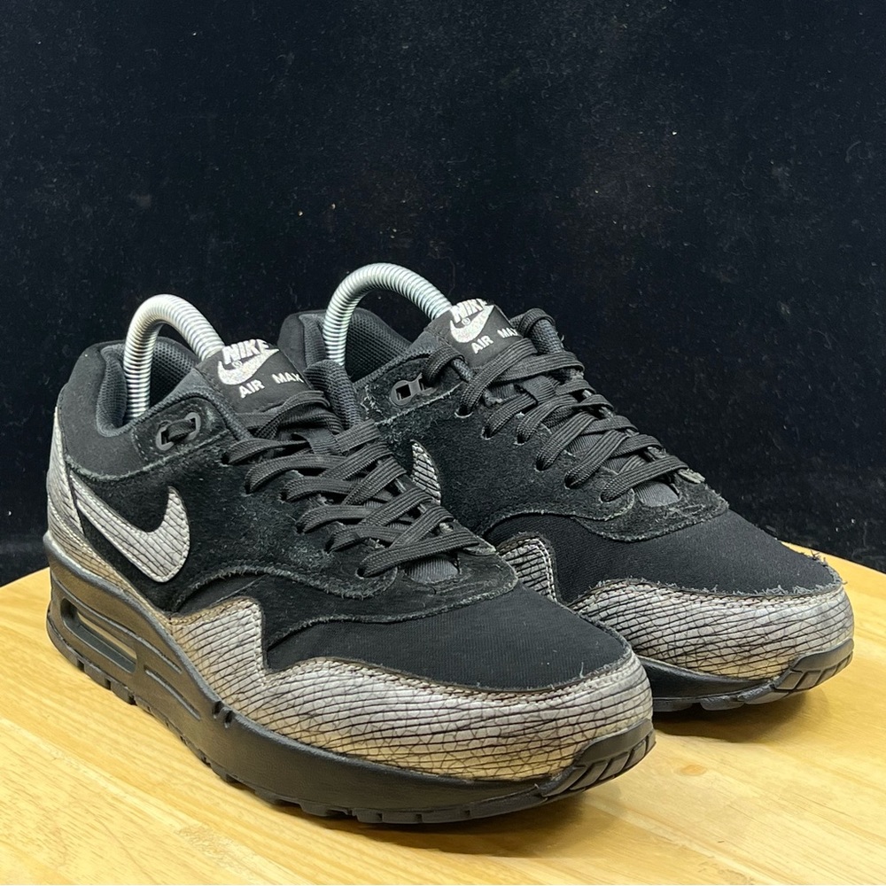Nike Air Max 454746-005 Premium Black Metallic Hematite Women’s Sz 7.5 Running - Picture 4 of 10